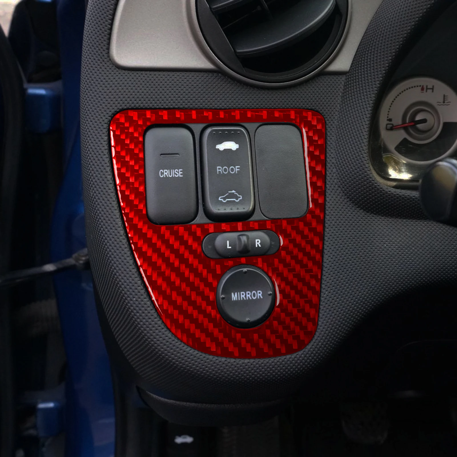 Headlight Switch Button Panel Decorative Stickers Carbon Fiber Car Interior Accessories For Acura RSX 2002 2003 2004 2005 2006