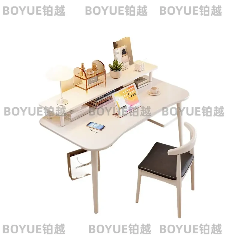 Solid Wood Kids Study Desk and Chair Set for Primary School Students Bedroom Computer Workstation Ergonomic Learning