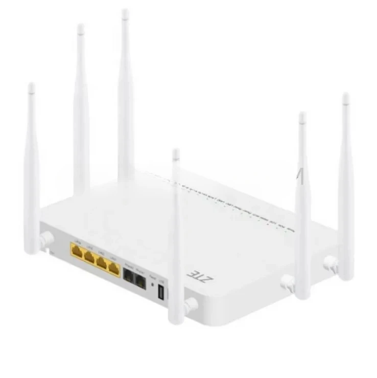 for ZXHN F680 GPON ONU Router 1GE+3FE+2POTS+USB+2.4g & 5g Dual-band WIFI Four Network Port Optical Migration Cat