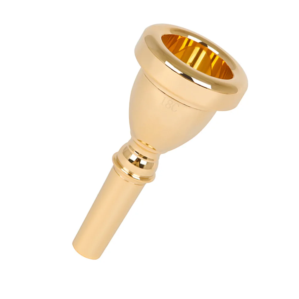 

Brass Mouthpiece 14mm Golden Durable Tubas Accessories Replacement Parts Musical Instruments Beginner Professional
