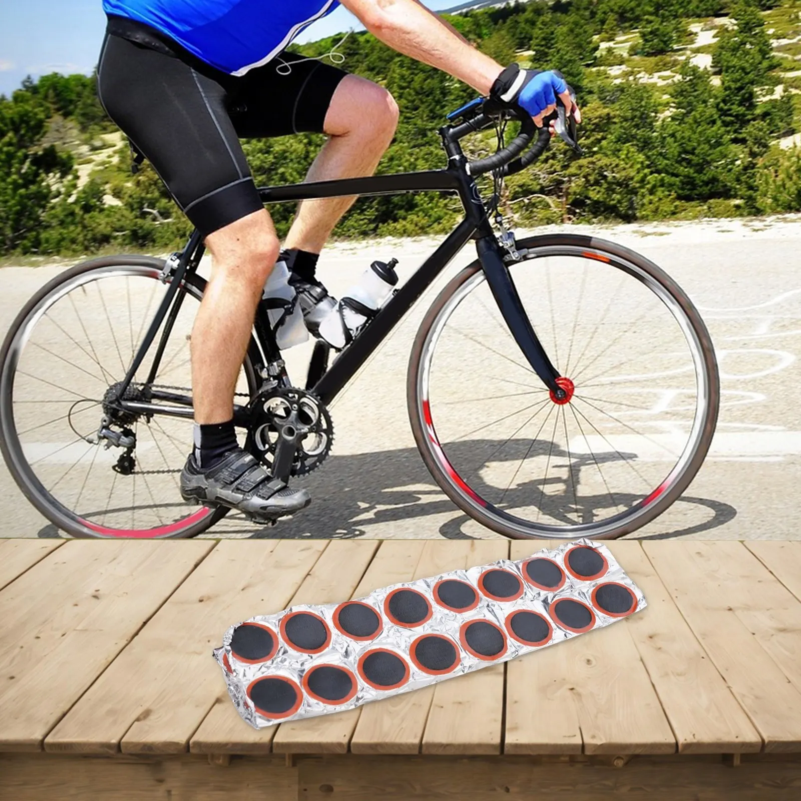 

48Pcs/Set 29mm Round Wheel Tires Tube Puncture Repair Inner Tube Patches Pads Practical For Inner Tube Replacement