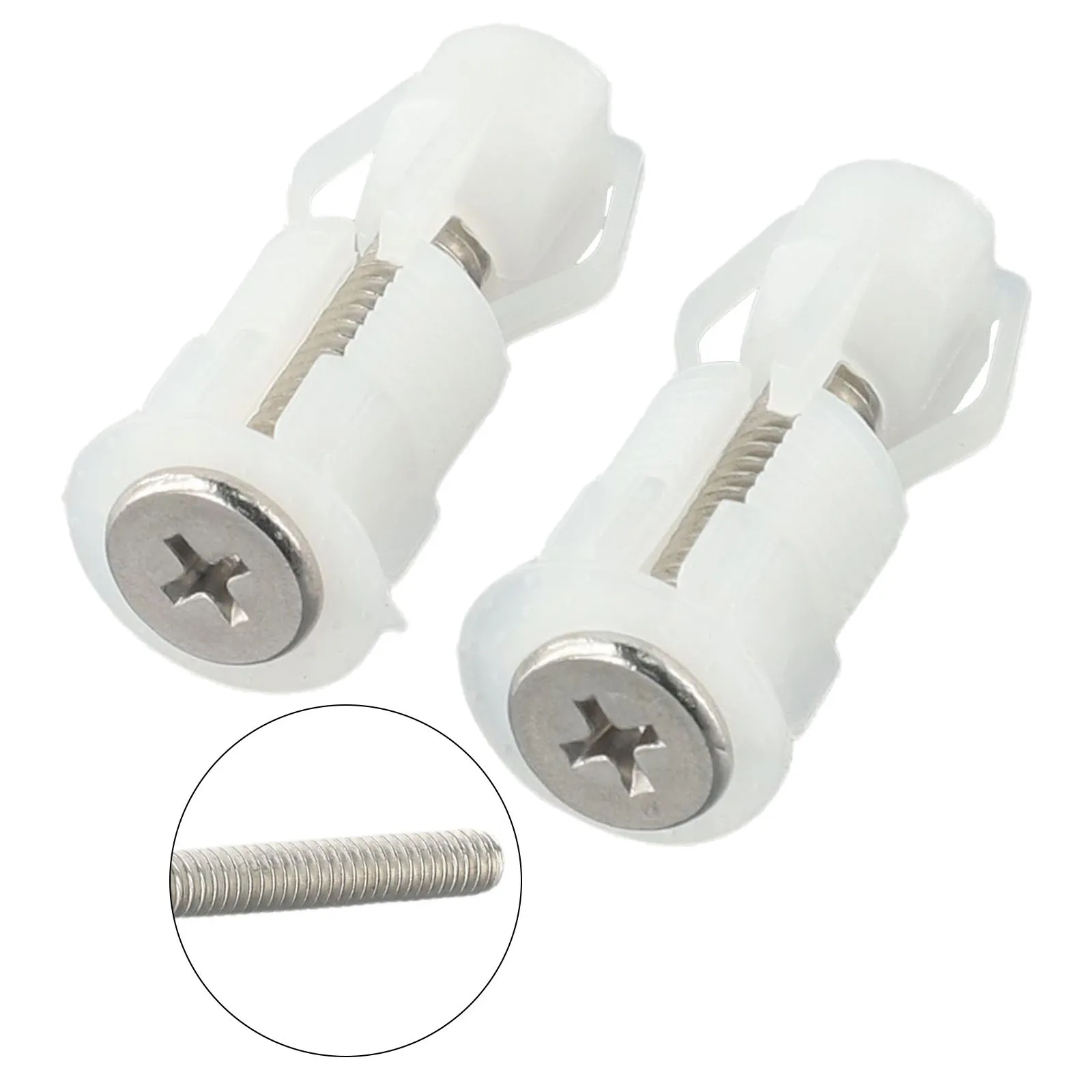 Toilet Toilet Seat Screws Screws Stainless Steel plastic Top Fix WC Fitting Kits Lid Pan Fixing Nut Cover Practical