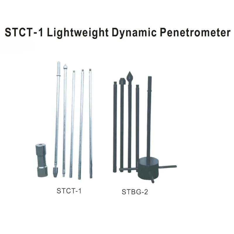 STCT-1A Portable Lightweight Dynamic Penetrometer DCP Soil Dynamic Cone Penetrometer Cone Penetration CPT for Soil Testing