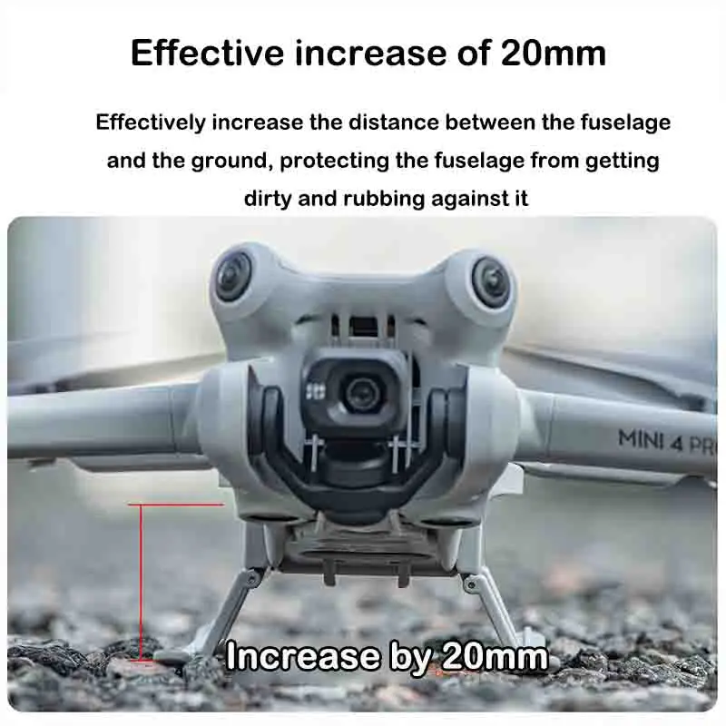 Support de train d'atterrissage pliable, Anti-chute, Anti-saleté, surélevé, pour DJI Mini 4 Pro STARTRC