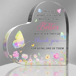 Gifts for colleagues, friends, brothers and sisters Elegant Acrylic Decorative Piece, Thank You Gift for Boss or Coworker