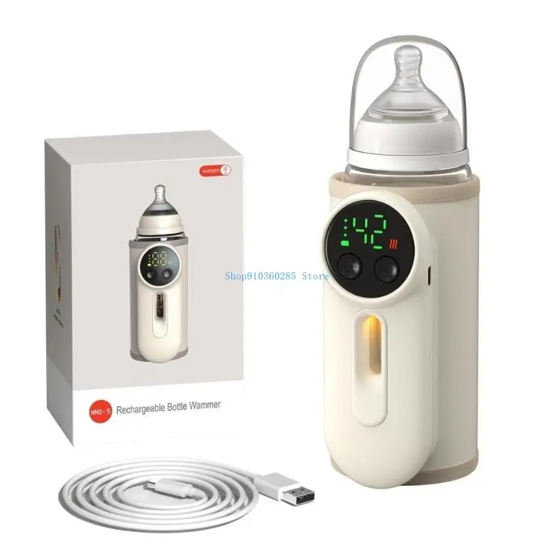 

K9FF Lightweight Baby Bottle Warmer Bag 6-gear Digital Display with Adjustable Design
