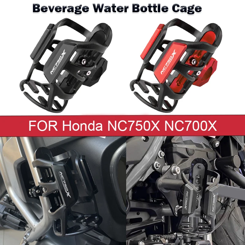 For Honda NC750X NC700X  NC 750X NC 700X 2026 Motorcycle Beverage Water Bottle Cage Drinks Holder Water Cup Holder