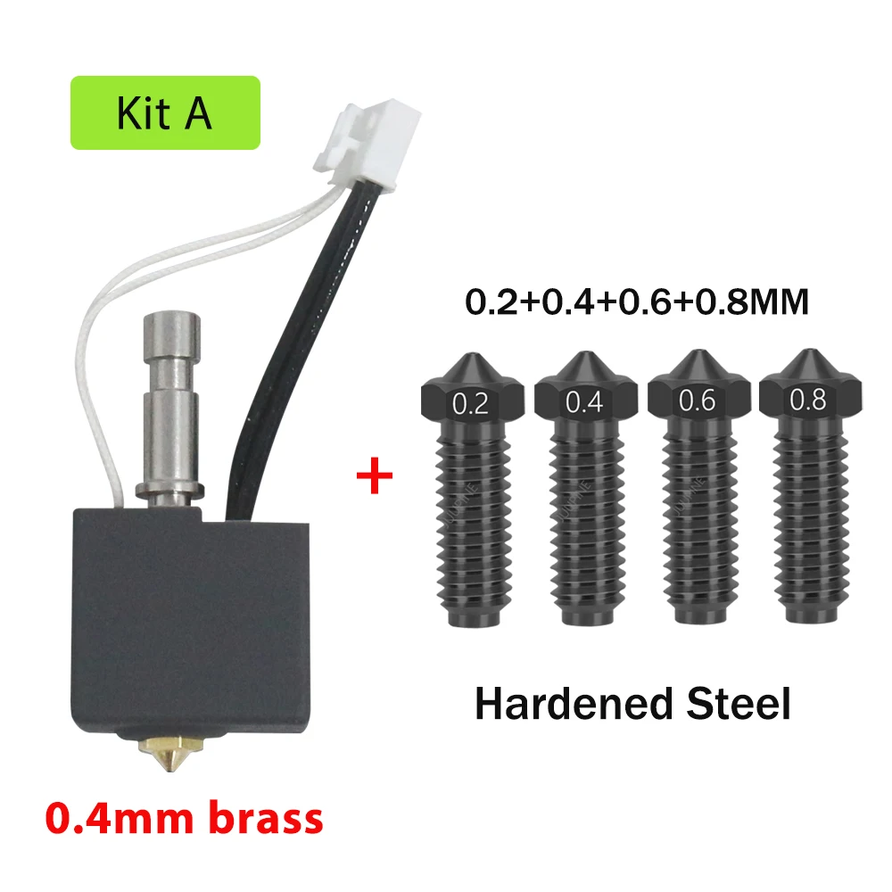 Lot 2 Hotend Kobra S1 0.4 Mm Acier Trempé – Extrudeuse Rechange Pour Anycubic Kobra S1 & Combo