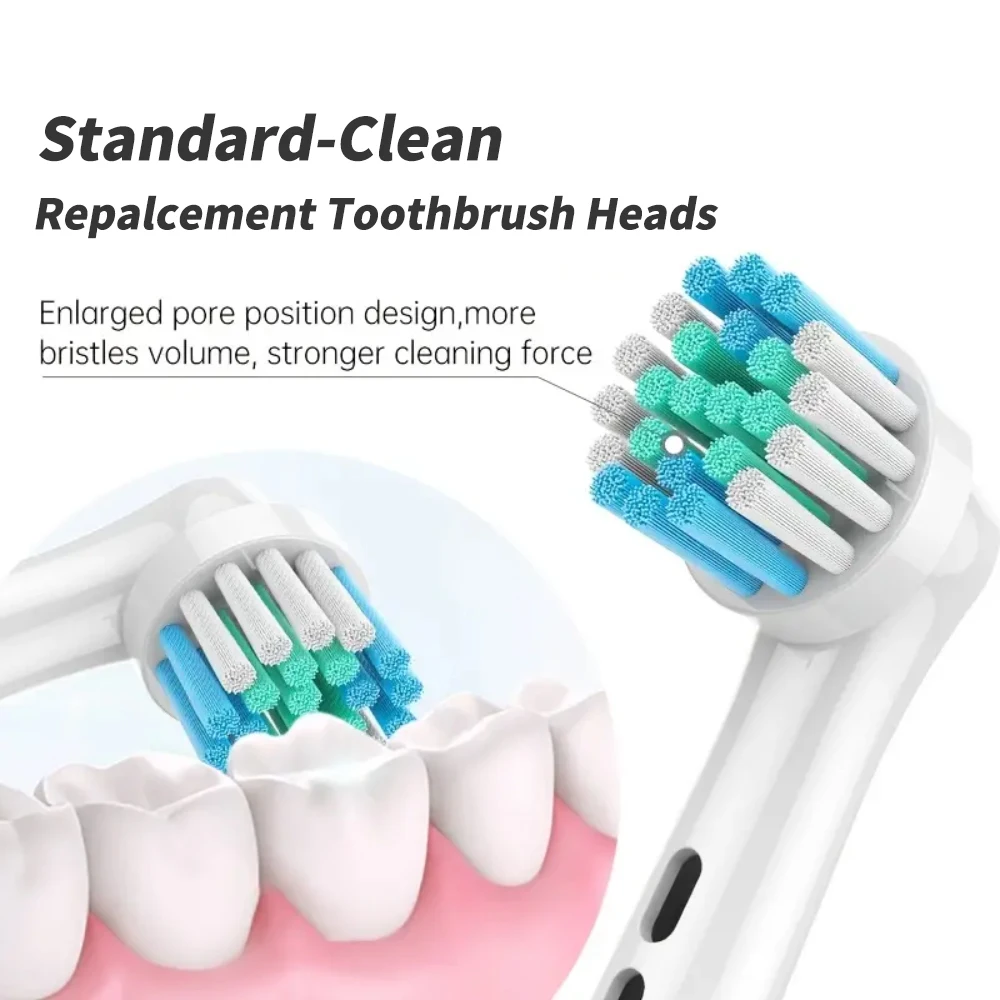 Toothbrush Replacement Heads Compatible with Oral B Electric Toothbrush - Superior Clean and Comfortable Brushing Experience