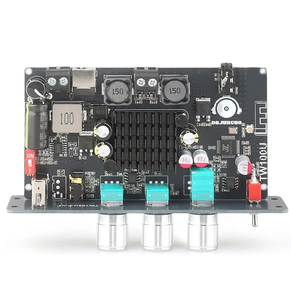 A32I TW100U 100W Mono Amplifier Board, TPA3116D2 Digital Power Amp Module with Built-in Step-Up Voltage Circuit (19V/24V)