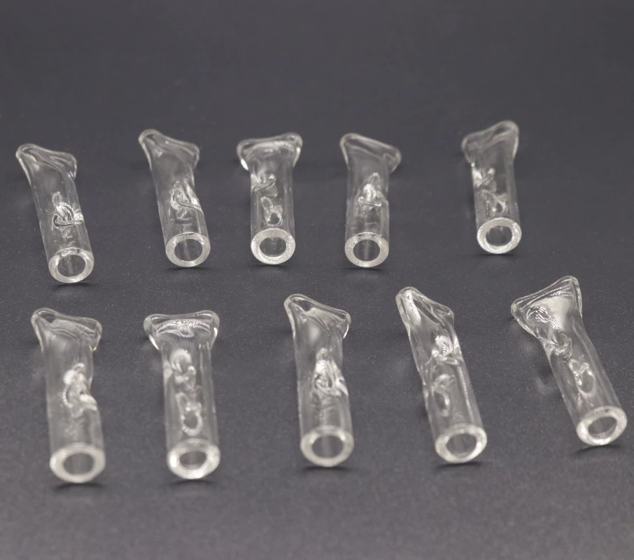 10pcs/lot Clear Glass Cigarettes rolling Filter Smoking Cigarette Holder Pipe Filter Portable Tobacco Pipe smoke Mouthpiece