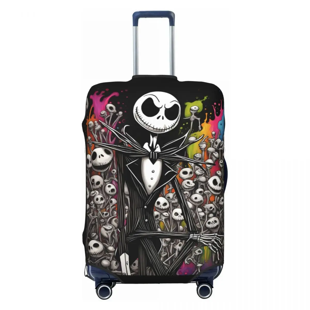 Custom Nightmare Before Christmas Luggage Cover Halloween Movie Jack Skullington Suitcase Protector Covers Suit For 18-32 inch