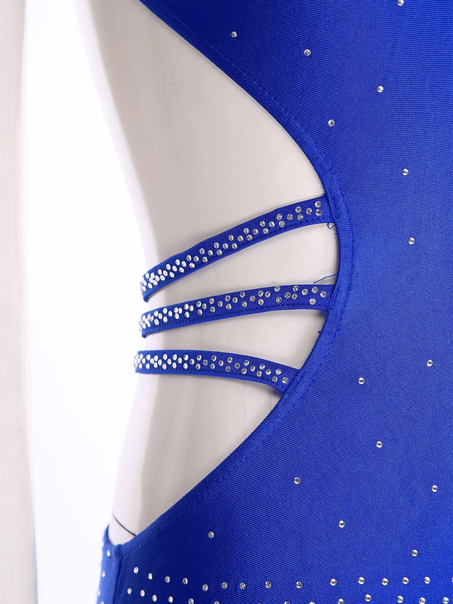 Vrouwen Latin Dance Turnpakje Een Schouder Strass Backless Kwastje Bodysuit voor Kunstschaatsen Cha-cha Tango Samba Rumba Ballroom