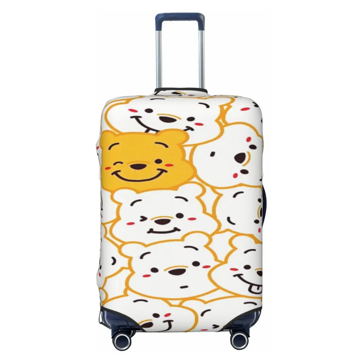 

Custom Winnie The Pooh Cartoon Luggage Cover Protector Funny Travel Suitcase Covers for 18-32 Inch