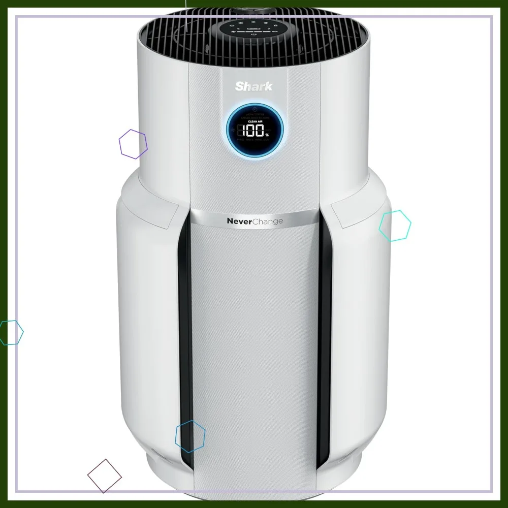 

Мощный очиститель воздуха для дома с 5-летним HEPA-фильтром, охватывает площадь 1400 кв. футов. Улавливает 99,98% частиц и пыли, белый цвет.