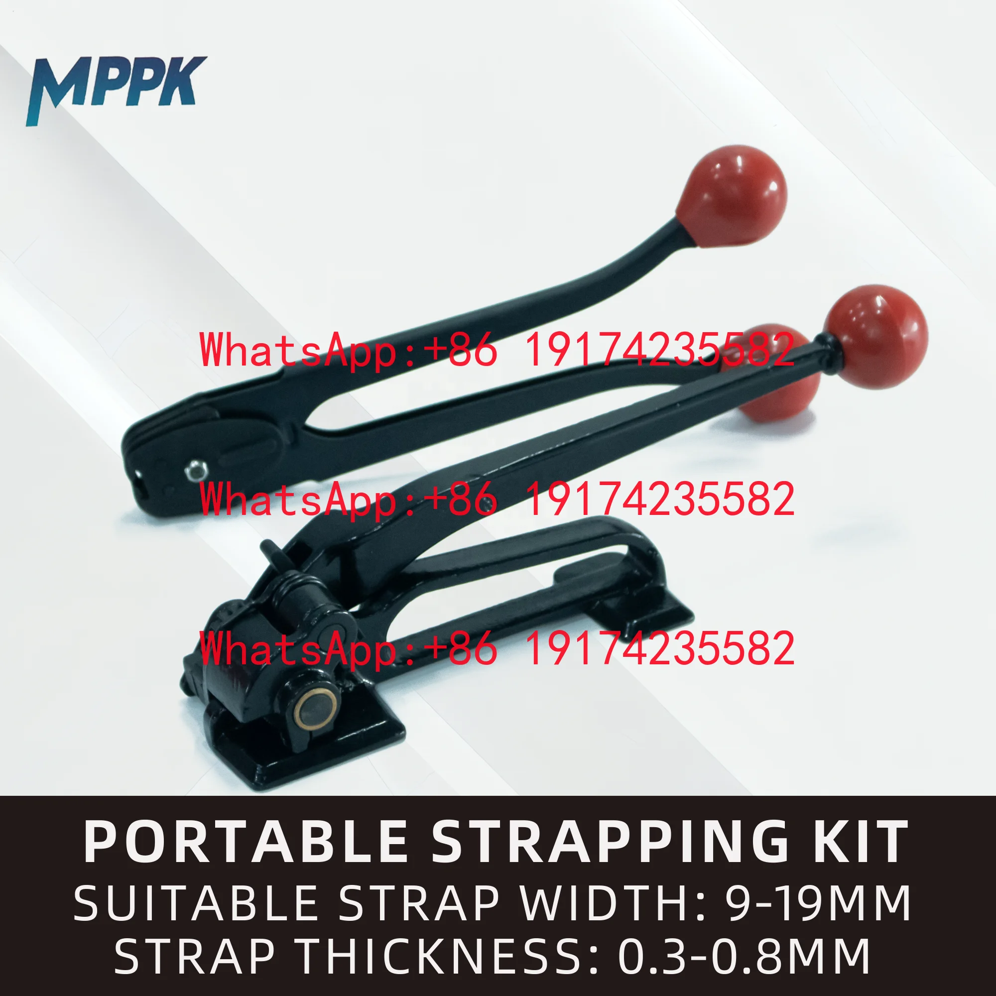 Handheld 16mm Steel Strapping Tool Steel Band Strapping Machine For 13~19mm Width Metal Strap