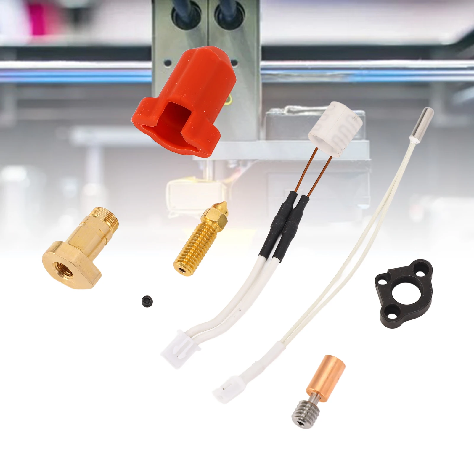 

3D Printer Ceramic Heating Block Hotend Kit High Temperature Resistant All Metal Thermal Conductivity for Creality Ender-3 V3 KE