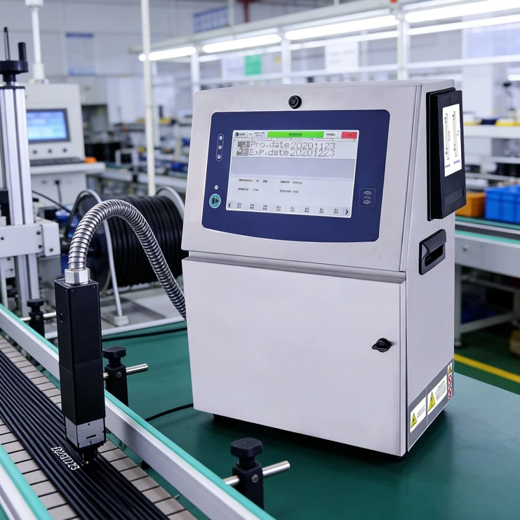 Docod CIJ High Speed Cable Wire Industrial Date Coding Machine S1000 Small Character Inkjet Printer for Electronic Components