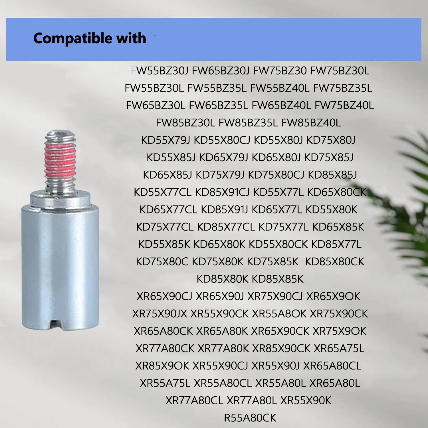 

Brand New Vesa Screw Spacer Wall mount adaptor for sony 4K Ultra HD Smart TV KD XRB XR 55 65 75 77 85 X80K X90K X80L X90L Screws