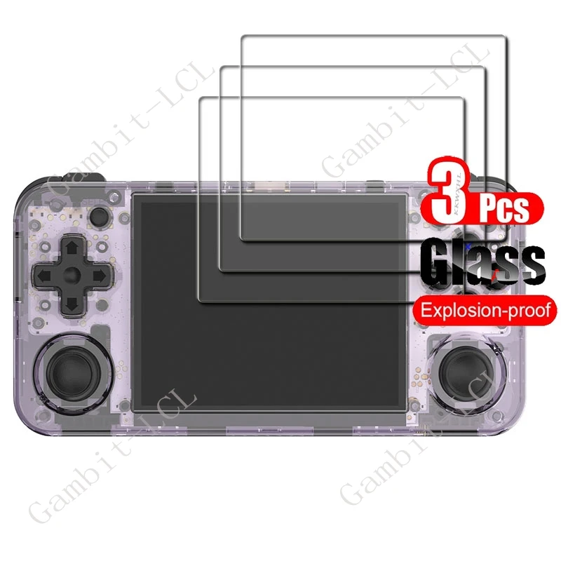 3PCS 9H Tempered Glass For ANBERNIC RG35XX H 3.5