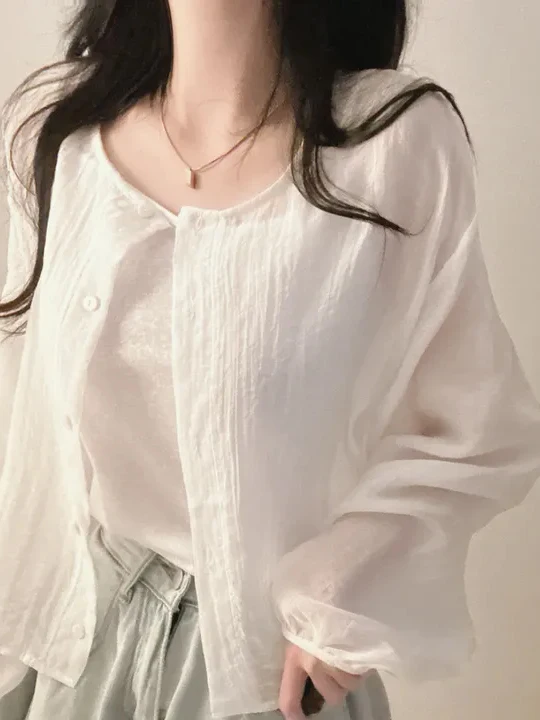 Nouveau 2025 vêtements d'extérieur de protection solaire longs Sve irt pour femmes + Ele Match intérieur petite sangle ensemble deux pièces trajet Sl...