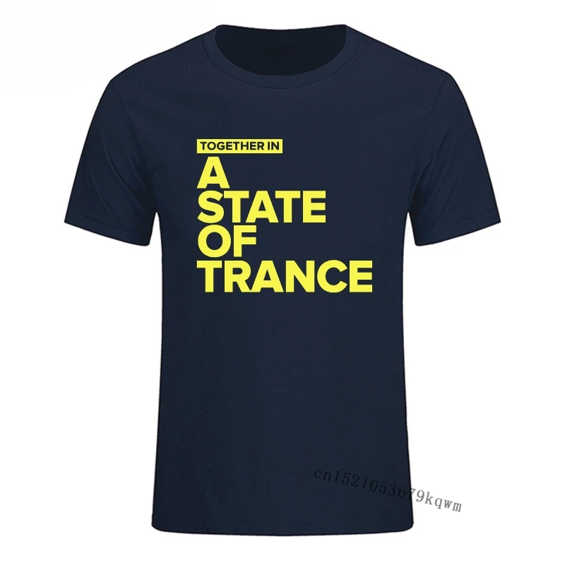 Together In A State of Trance Men T Shirt Round Collar Casual Hip Hop Printed Top Tee Europe Plus Size Sweatshirt