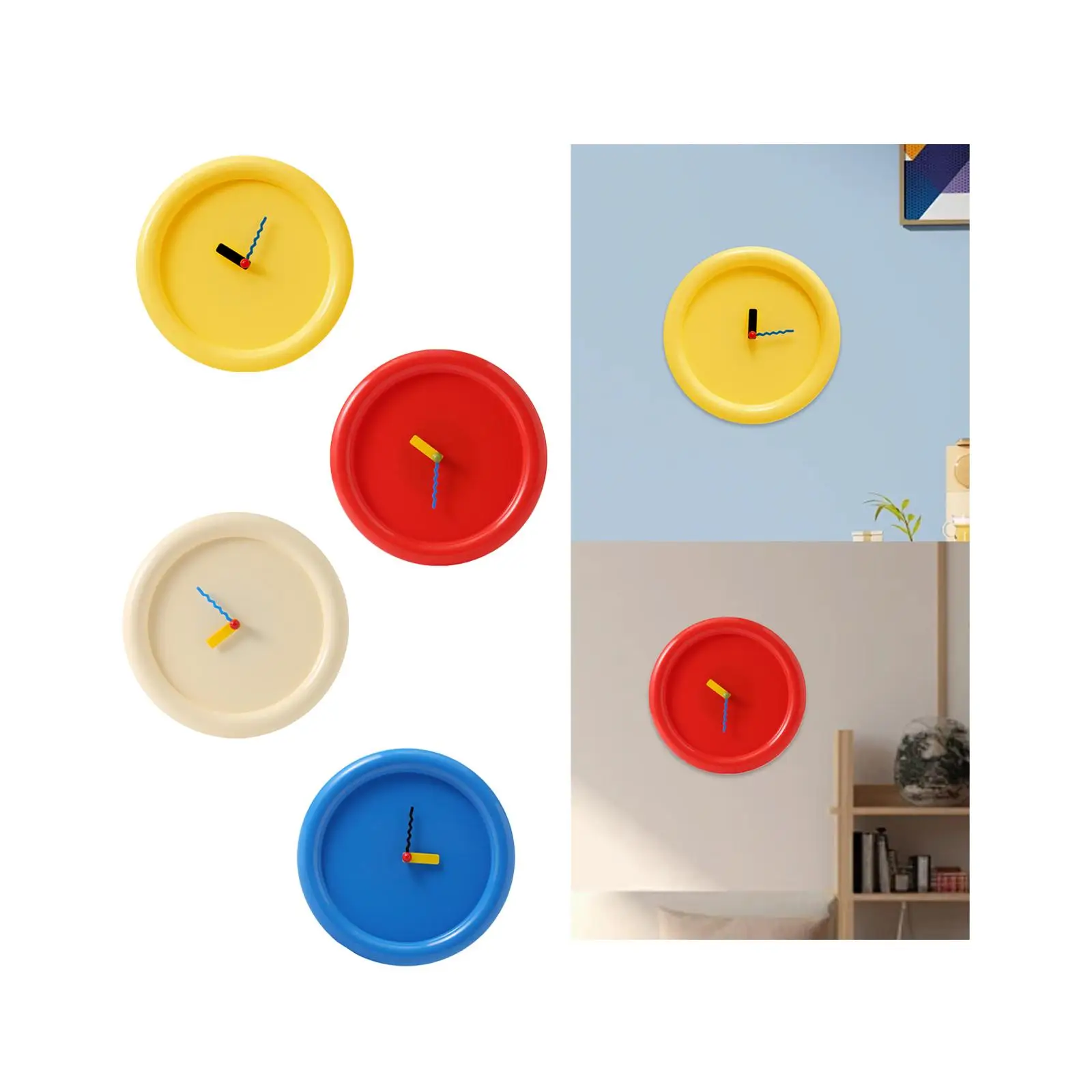 12inch Wall Clock Non Ticking Accurate Movement Modern Battery Powered Wall Decoration for Home Office Lightweight Multipurpose