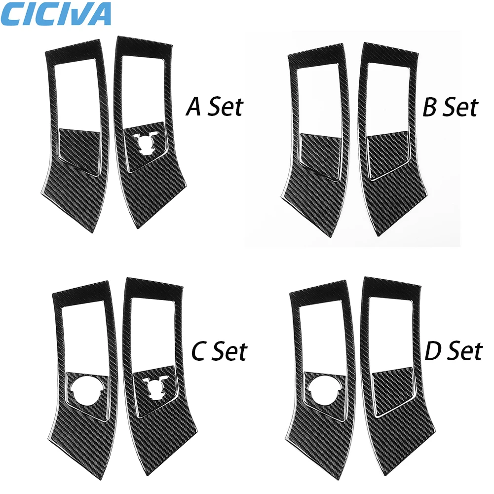 

For Toyota Tacoma 2009 2010 2011 Carbon Fiber Car Sticker Center Air Vent Outlet Panel Cover Trim Interior Accessories