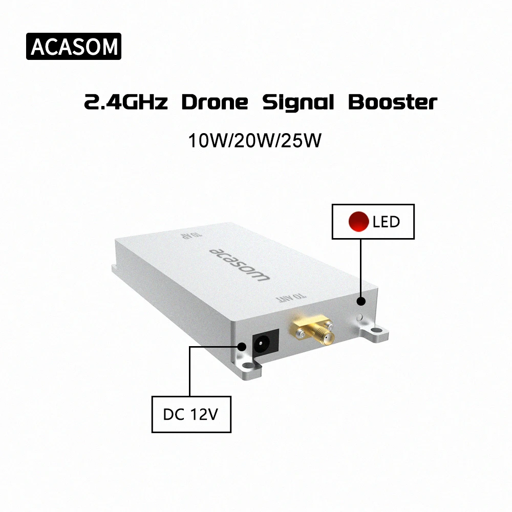 2.4GHz 25W Drone DJI Mavic 3 FPV Signal Amplifier Extender Signal Booster Drone Range Extender Tarot 2.4G FPV Image Transmissi