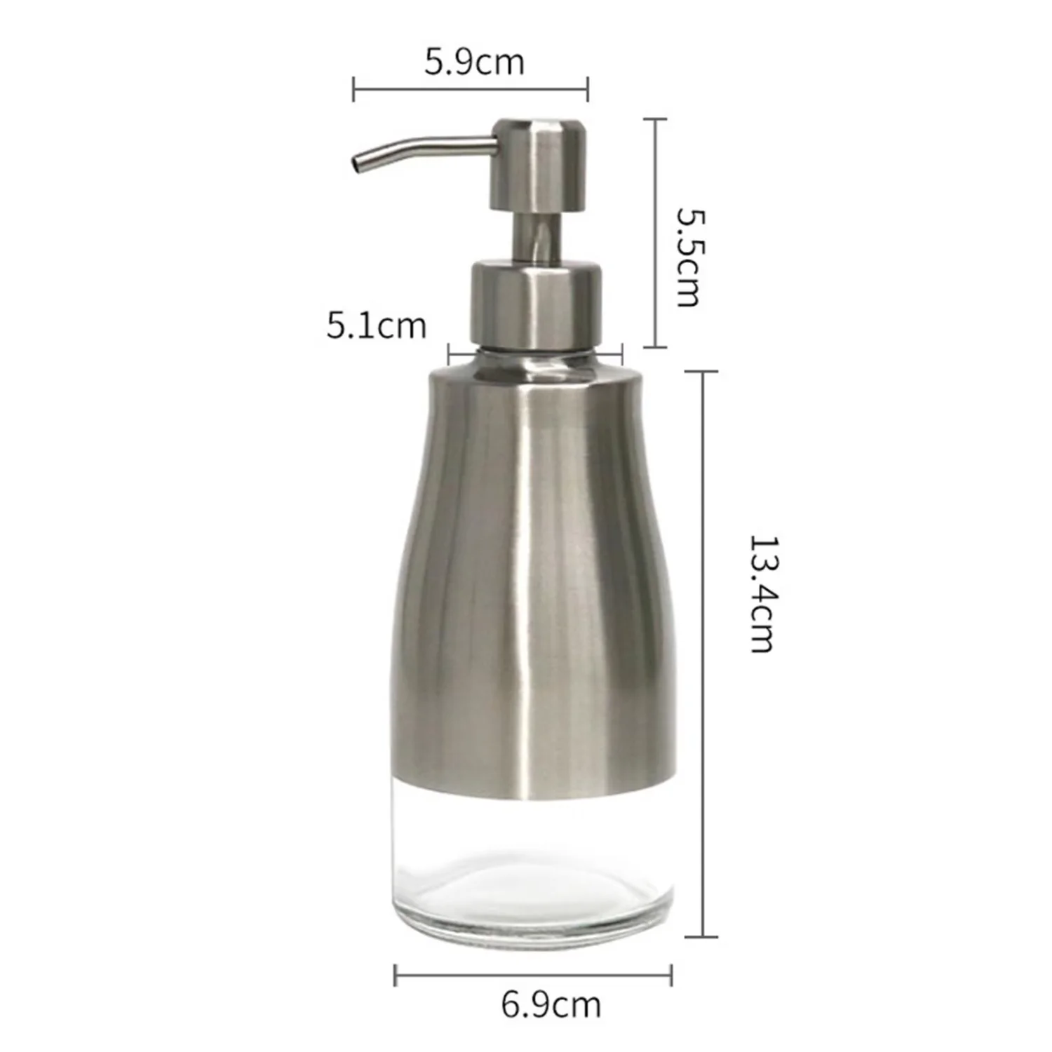 비누 디펜서 스테인리스 스틸 펌프 교체 로션 펌프 병, 손 비누, 구강 세척 접시, 비누 메이크업