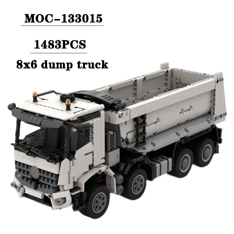 

Building Block MOC-133015 Car Model 8x4 Dump Truck Adult and Children's Puzzle Education Birthday Christmas Toy Gift Ornaments