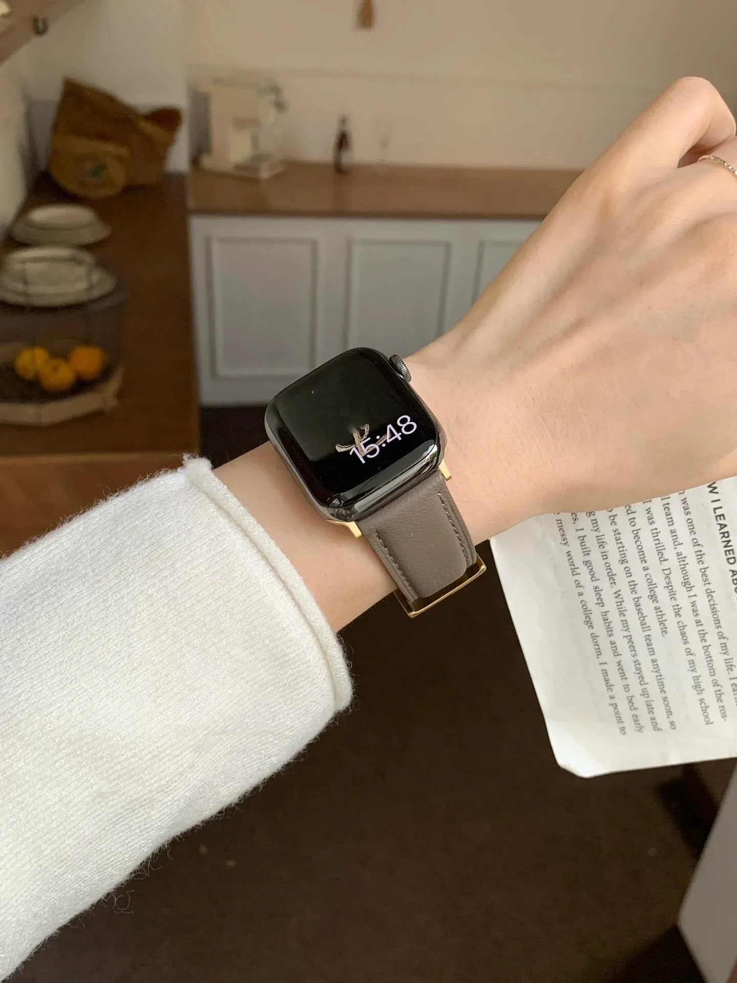 حزام جلدي مريح ممتاز لساعة أبل 10/9/8/7/6/5 38 مم 40 مم 41 مم 42 مم 44 مم 45 مم 46 مم 49 مم