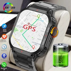 2023 New Sport GPS Rugged Military Smart Watch Men Ftiness Watches IP68 Waterproof 1.95'' AI Voice NFC Bluetooth Call Smartwatch