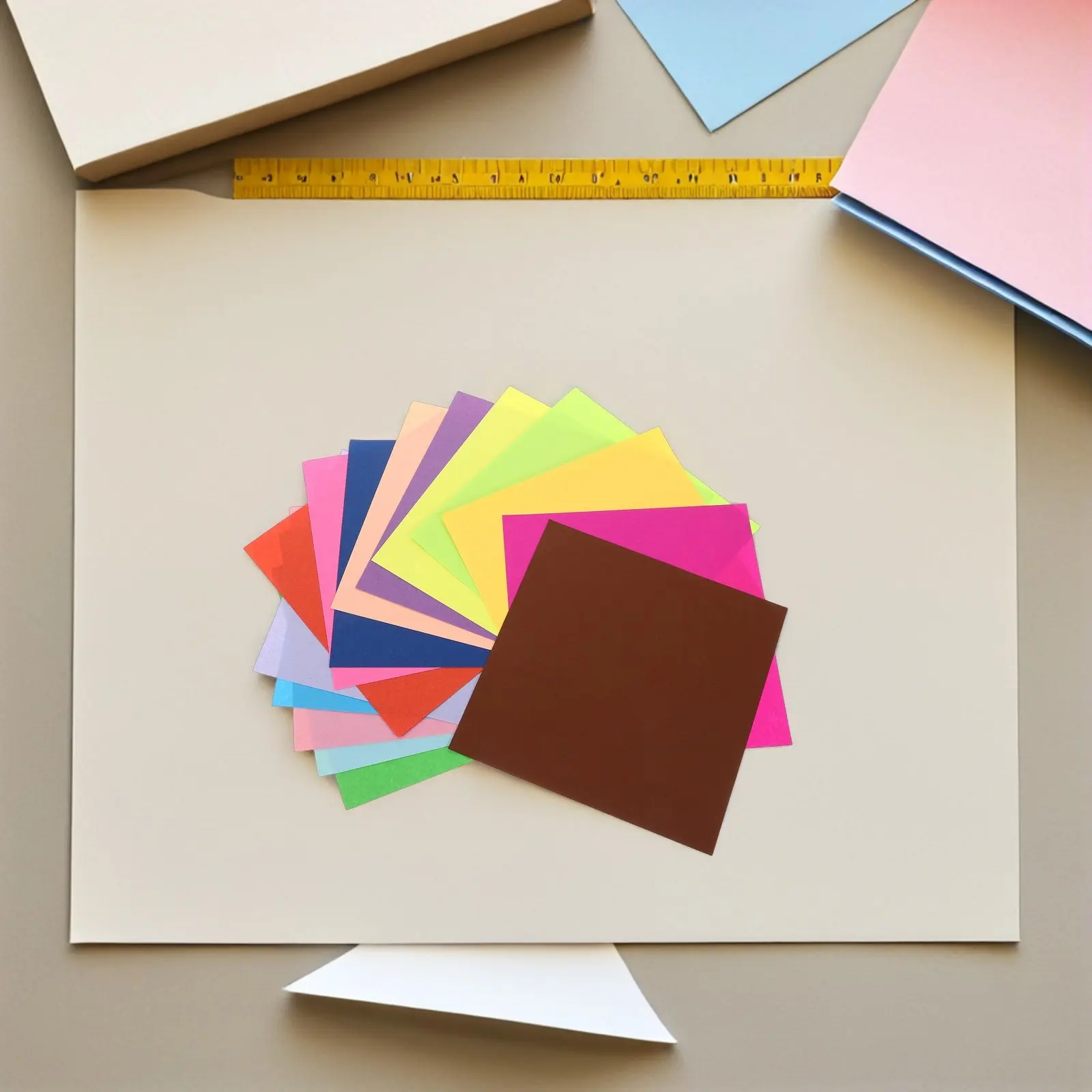 

600 Sheets Origami Paper Double Sided Colorful Square Sheets for Easy Fold DIY Art Craft School Activities Origami