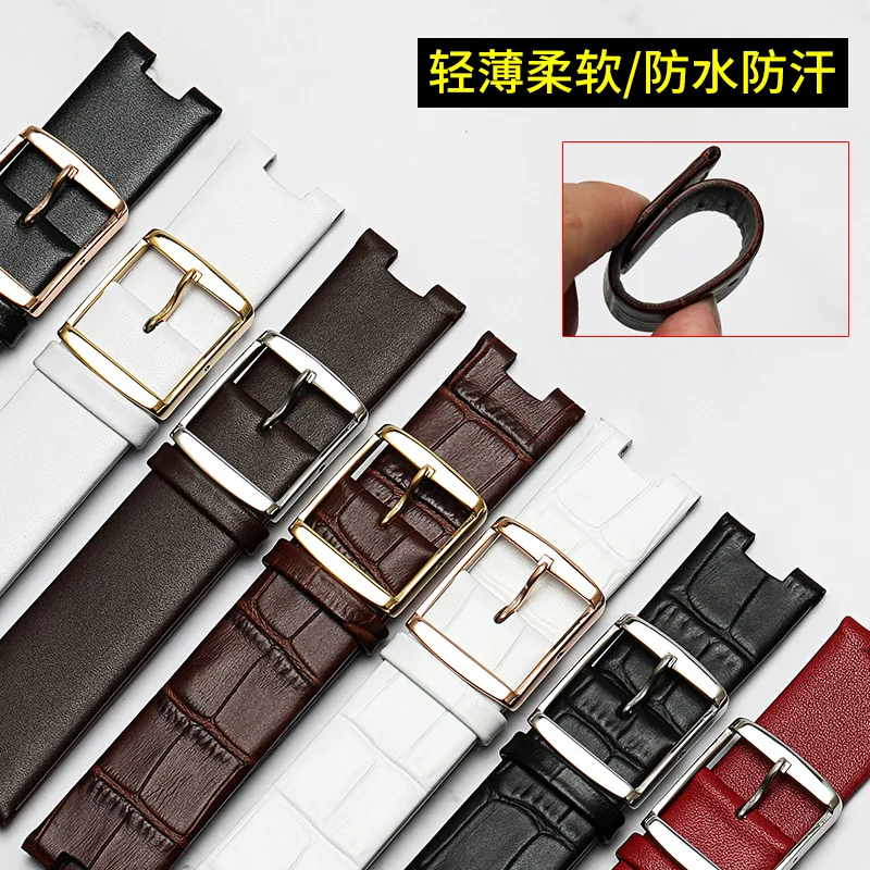 Ремешок для часов CK K1S21102 K1S21120, прочный, мягкий из натуральной кожи для Calvin Klein, специальный ремешок с вогнутым интерфейсом, 20 мм, женский