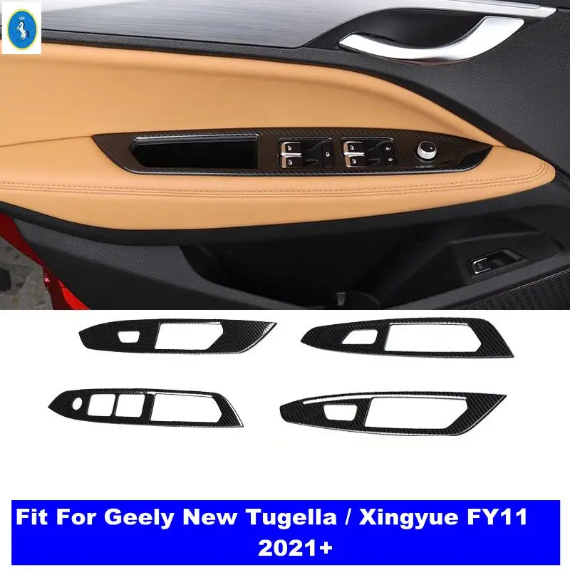 

Car Inner Door Armrest Window Lift Button Decor Panel Cover Trim Accessories For Geely New Tugella / Xingyue FY11 2021 2022 2023