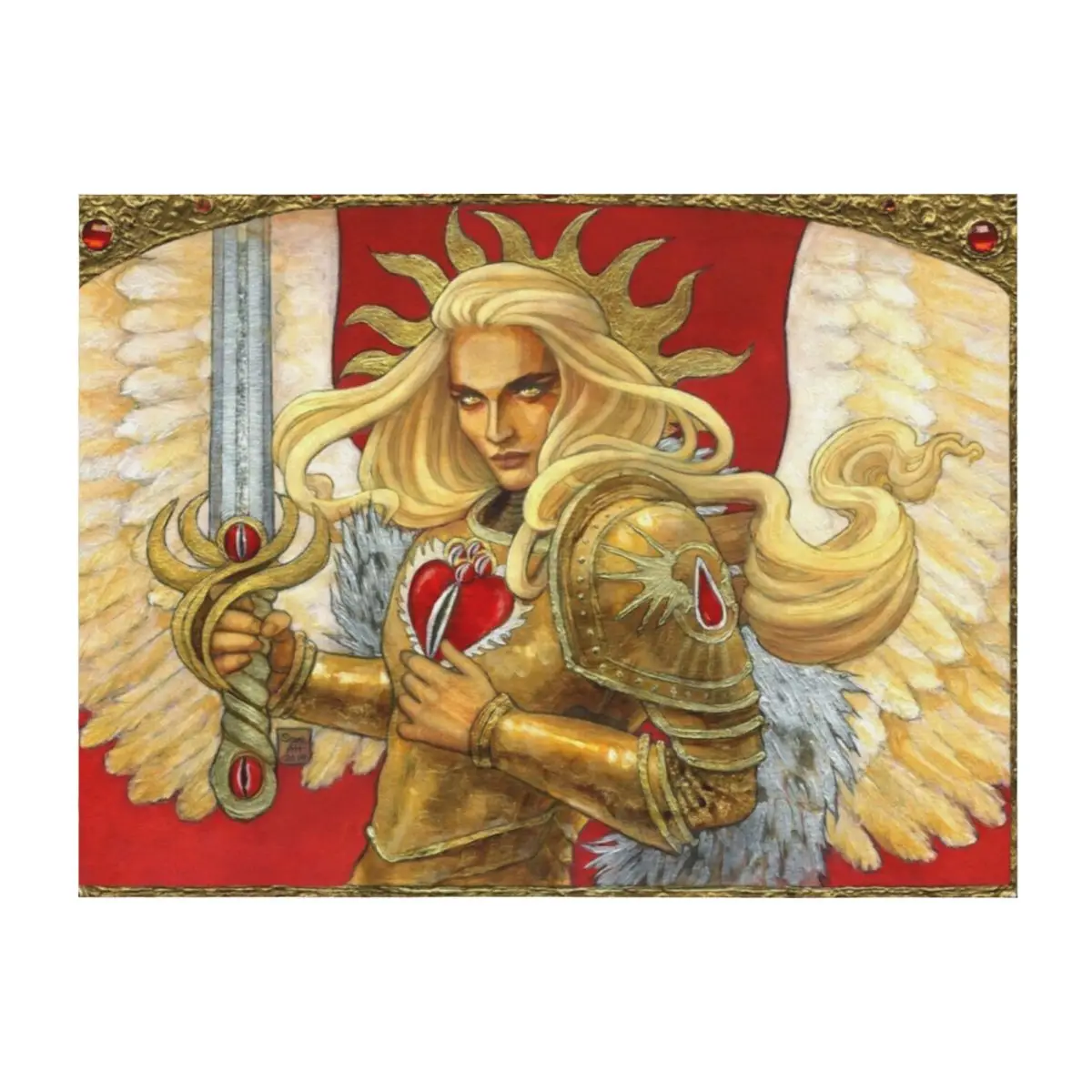 

Blood Angel Throw Blanket Decorative Sofa Blankets For Bed Moving Custom Blankets