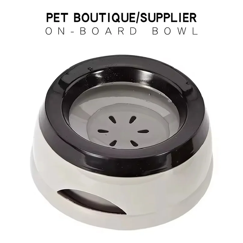 Tazón de Plástico Antiderrames para Perros, Diseño Flotante, Bebedero para Mascotas, No Empapa la Boca, Suministros para Perros y Gatos