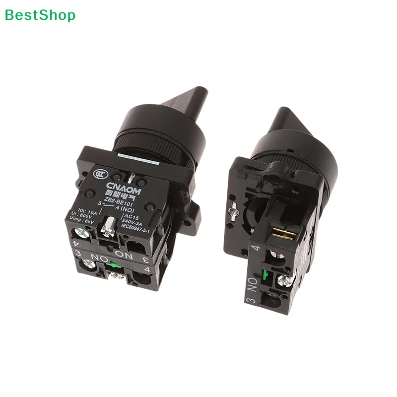 1 Piece 2 3 Position 1NO1NC 1NO 2NO Latching Self-Lock Momentary Selector Rotary Push Button Switch XB2-ED21 XB2-ED25 XB2-ED33