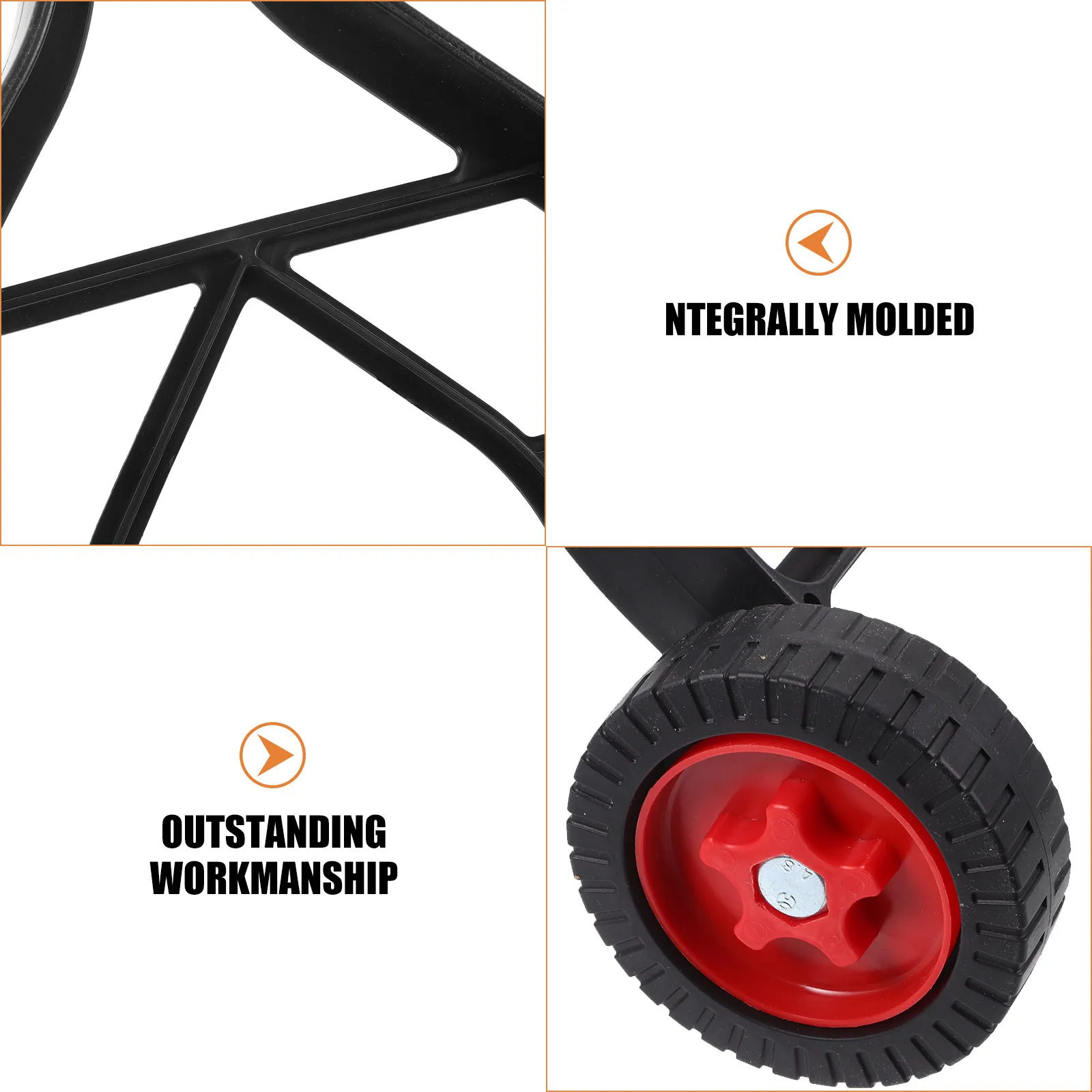 Professional Lawn Mower Replacement Wheel Sturdy Flexible Rotation Large Load Capacity Stable Multifunctional Caster for Garden