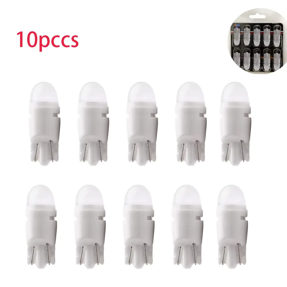 

10 PCS T10 3030 2 SMD Ceramic W5W 194 168 Auto Clearance Lamps 12V DC Light Bulbs White Blue Yellow 120Lm