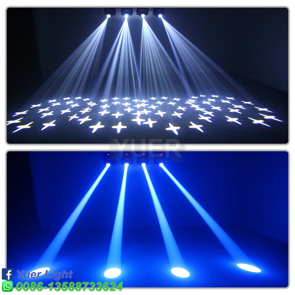 Imagem -05 - Yuer-led Spot Beam Moving Head Light 18 Face Prism Dmx512 Sound dj Stage Effect Party Dance Disco Bar Music Club 100w Novo