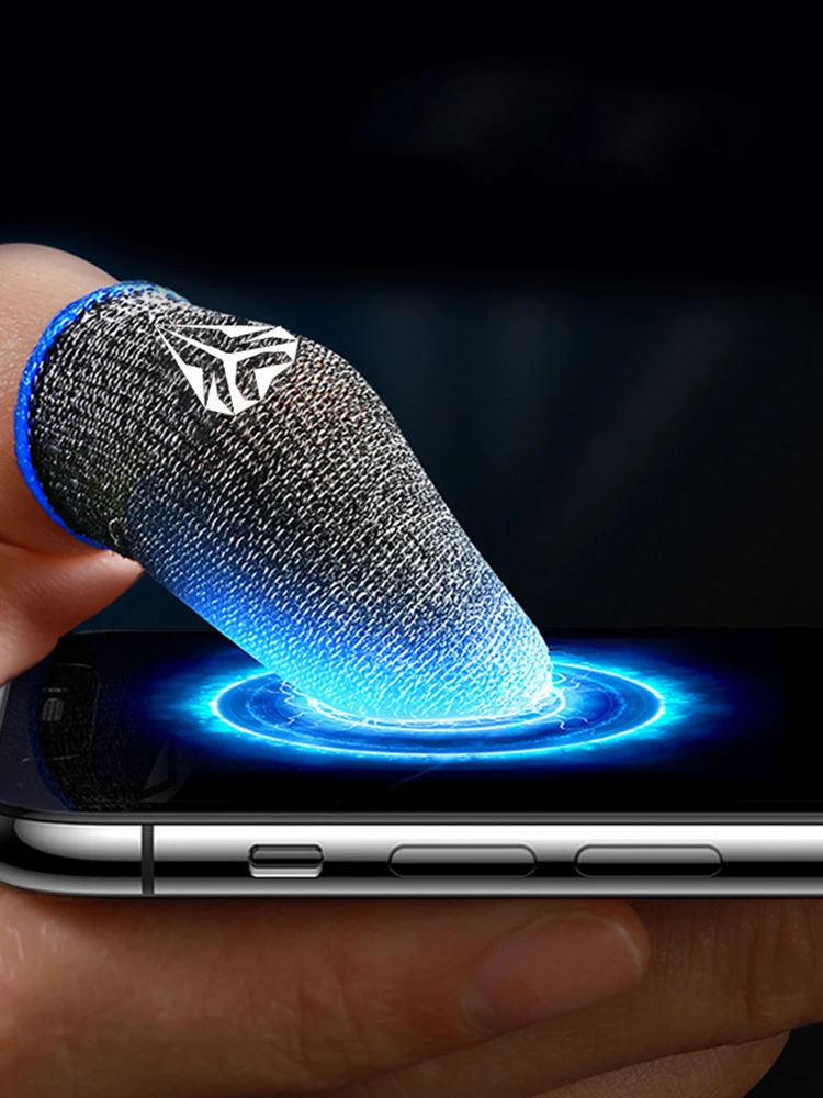 Funda de dedo para juegos, reemplazo para guantes de pulgar PUBG, cunas de dedo transpirables para juegos móviles, 1 par