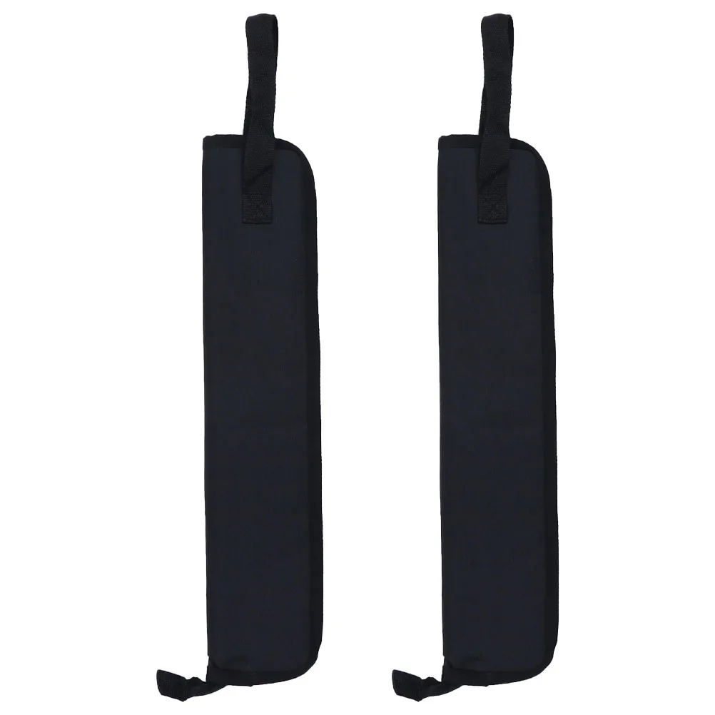 

2Pcs Drumstick Storage Bag Durable Carrying Pouch Portable Handle Strap Large Capacity Compact Drum Stick Case for Musicians
