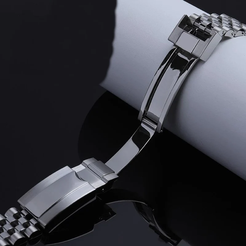 Replacement 316L Stainless Steel Jubilee Bracelet for Rolex-Style Submariner/GMT/Yacht-Master/Daytona | 20mm Men‘s Luxury Watch