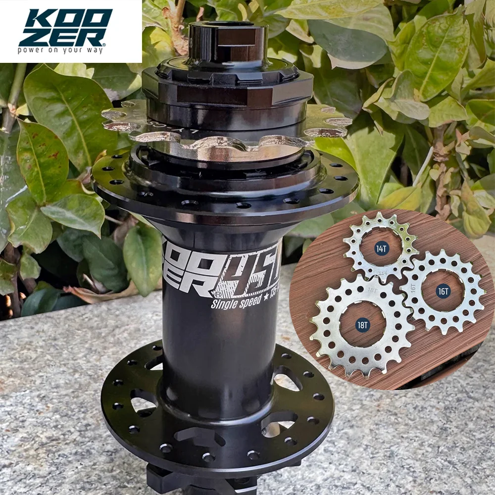 Buje de bicicleta Koozer 450 Dirt Jump de una velocidad, 32H, 120 Click, eje de acero 10x135 12x135 12x142mm 10x141 12x148 Boost BMX Street MTB