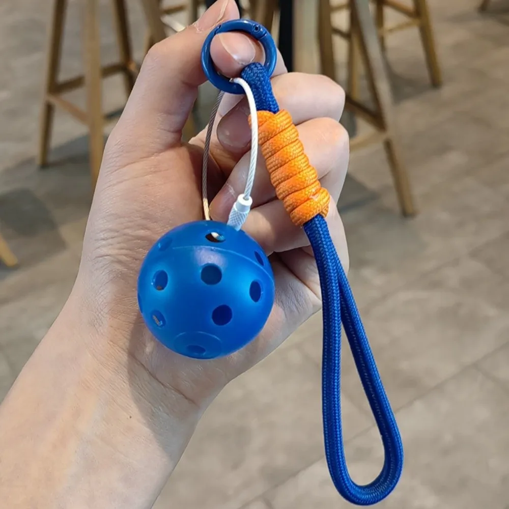 Fashion Mini Pickleball Keychain Detachable with Lanyard Pickleball Key Ring Fitness Series Pendant Bag Accessories