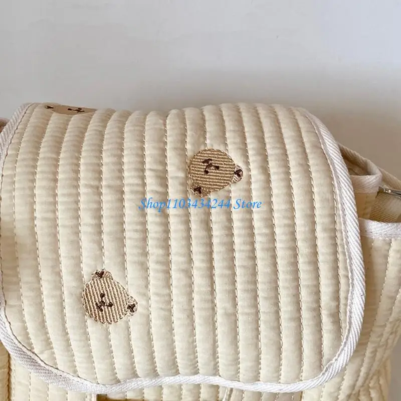 Shoulder Bags Diaper Bag with Bear Pattern Mom Bag Large Capacity Cosmetic Storage Bag Women Crossbody Bag Hanging Bag