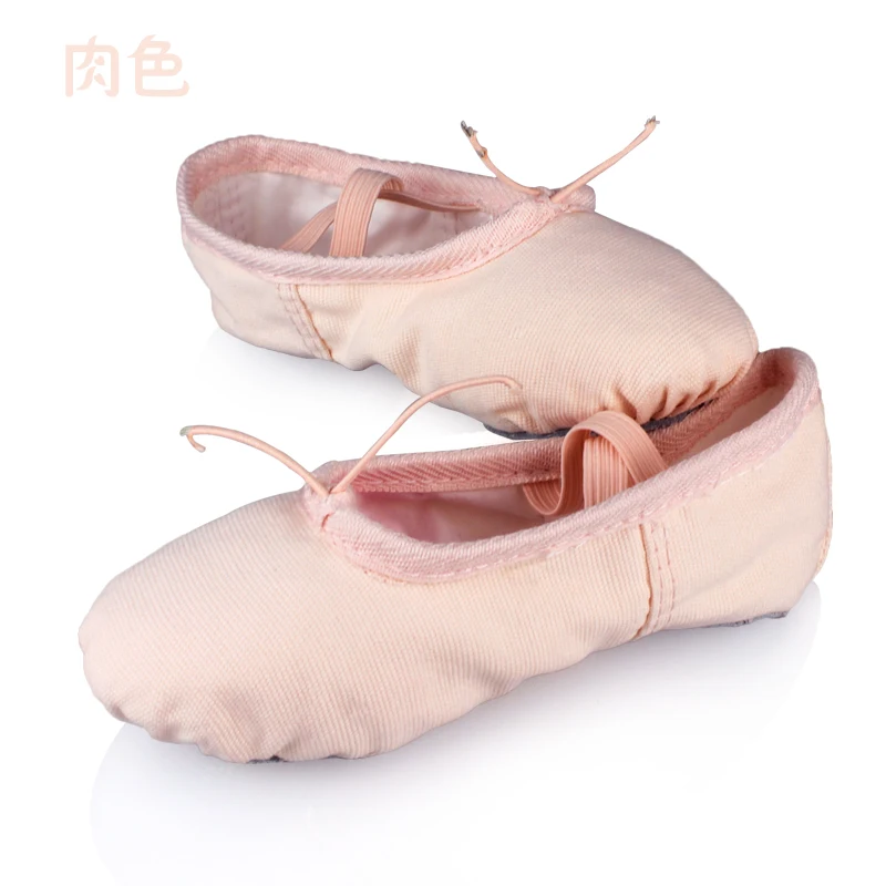 

Canvas Flat Slippers Black Red White Pink Ballet Shoes for Girls Woman Yoga Gym Teacher Zapatos De Punta De Ballet