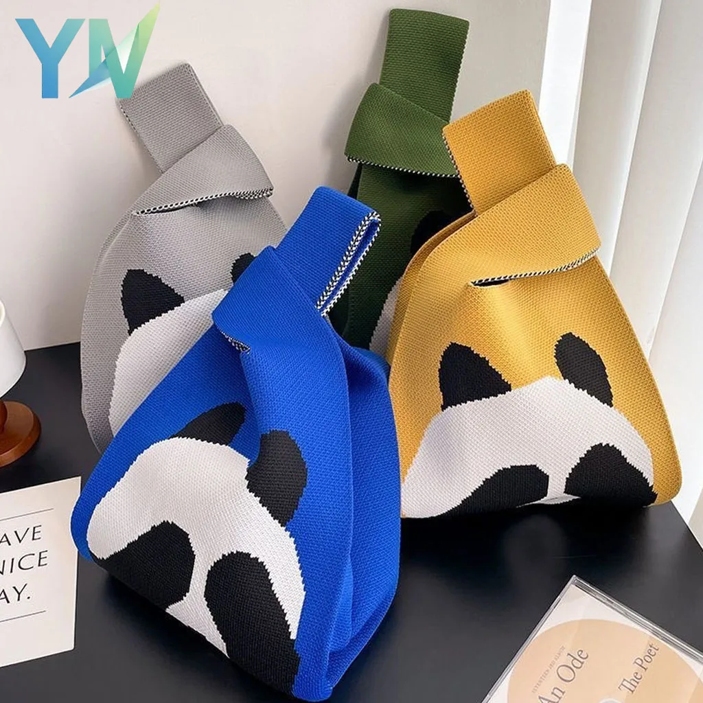 

Женская вязаная сумка-тоут ручной работы, повседневный браслет для ежедневной работы, поездок на работу, простая сумка в японском стиле